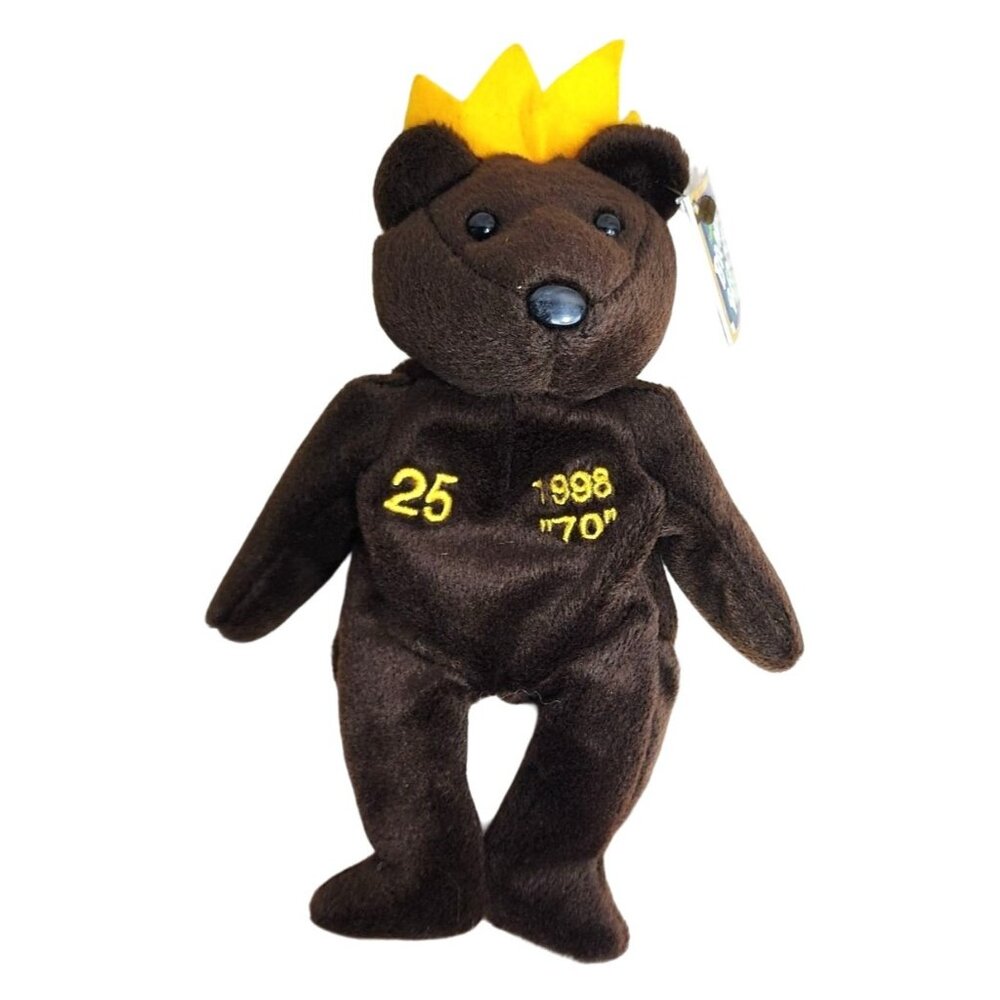 Salvino's Bamm Beano's Mark McGwire #25 Brown Stuffed Bear Collectible – Vintage
